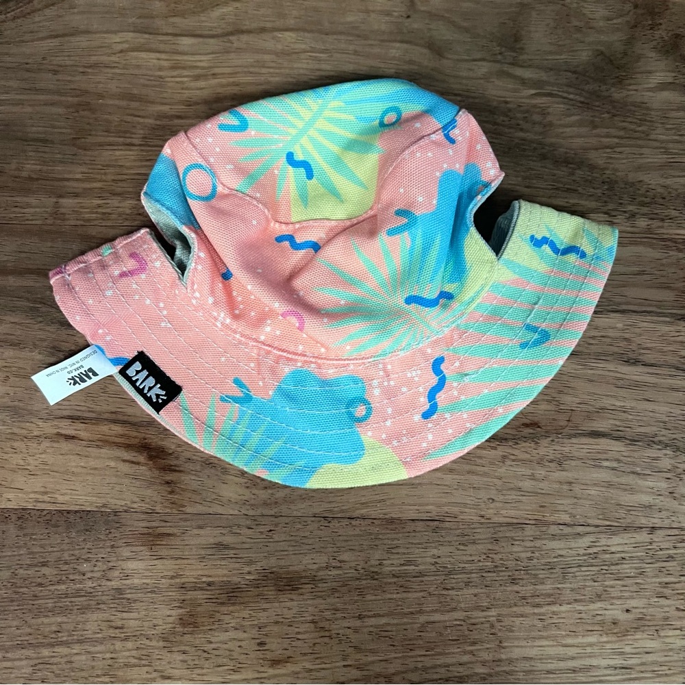 BARK Dog Pastel Pink & Blue Sun Bucket Hat